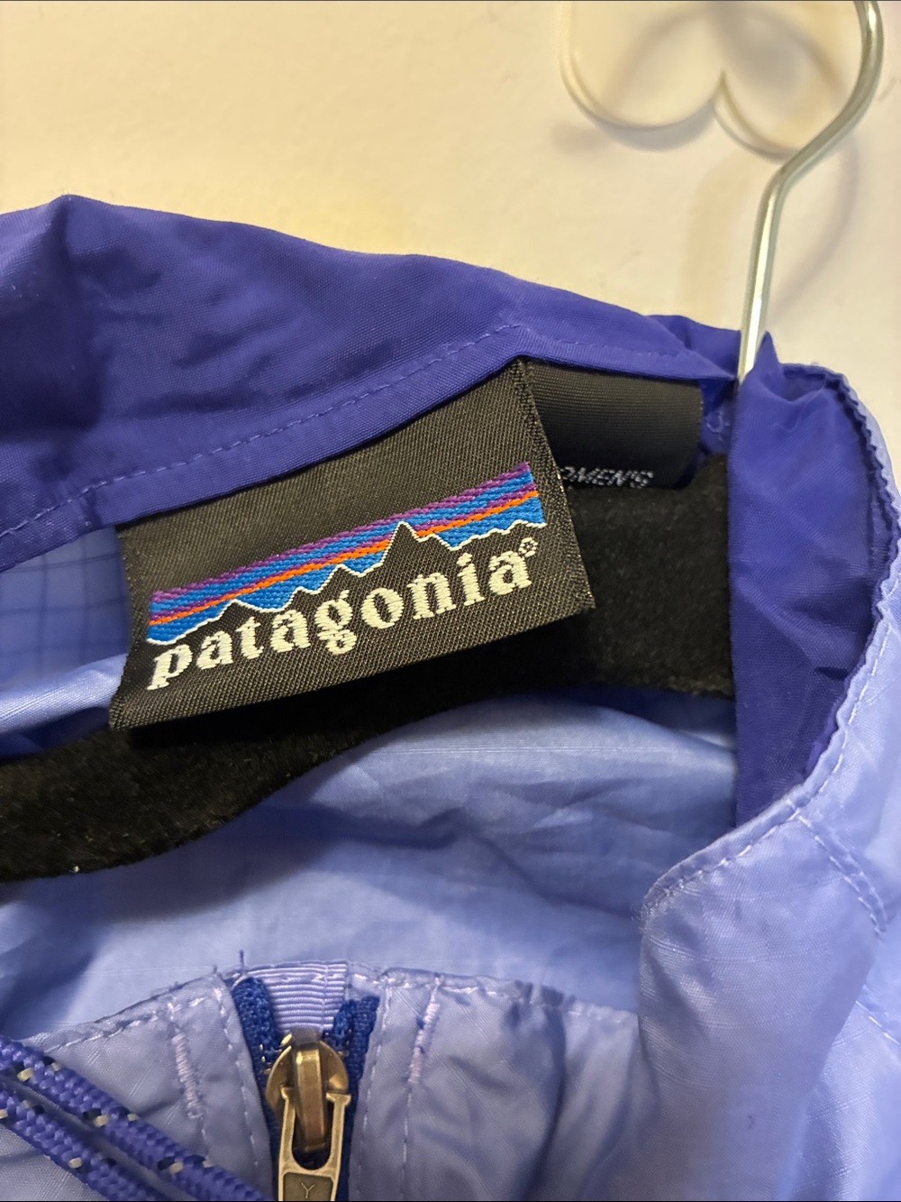 Patagonia Lightweight Periwinkle Blue Wind Shirt Jacket Large - Picture 4 of 5